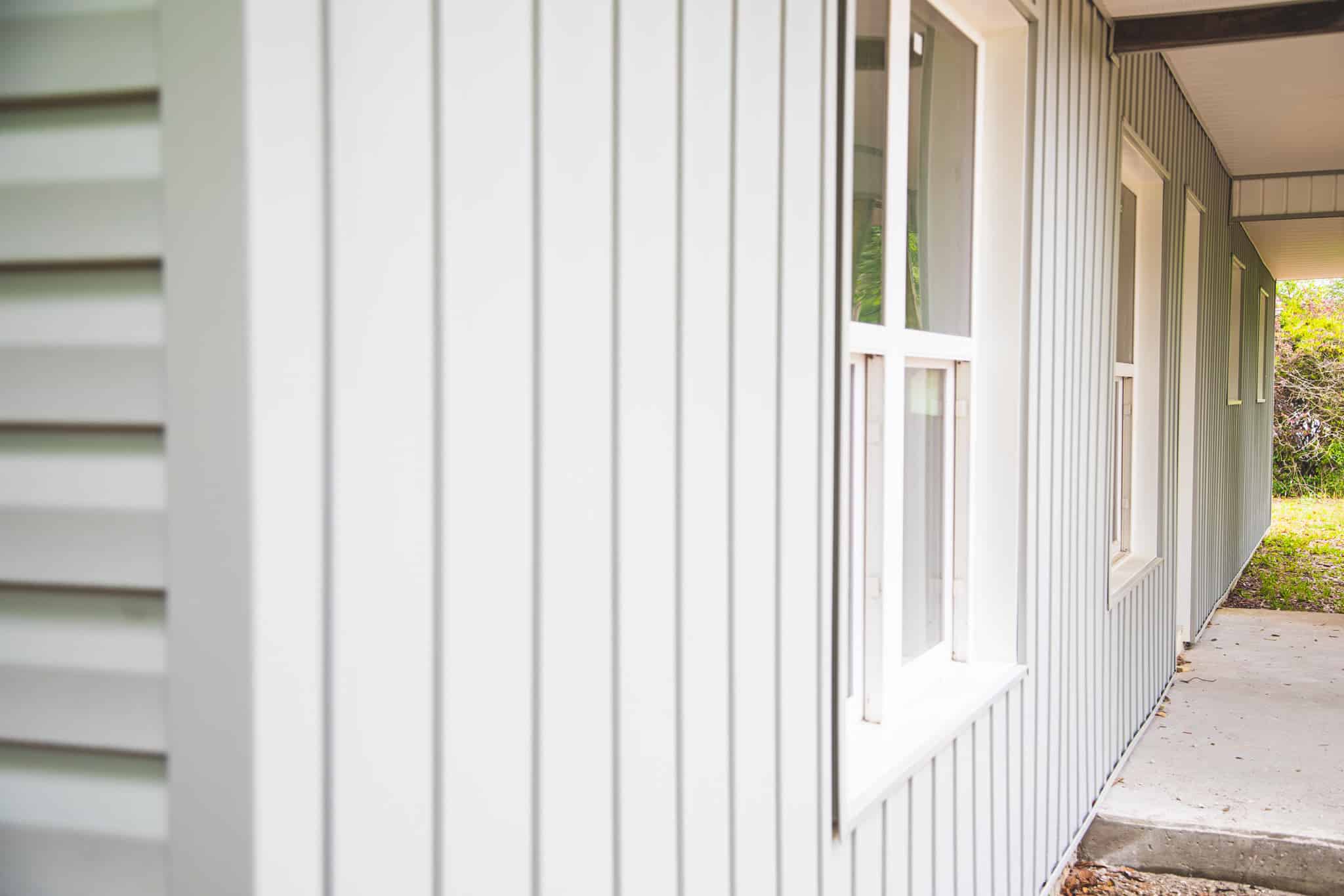 white siding in a bungalow house